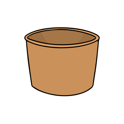12oz Kraft Paper Soup Containers (500pcs)