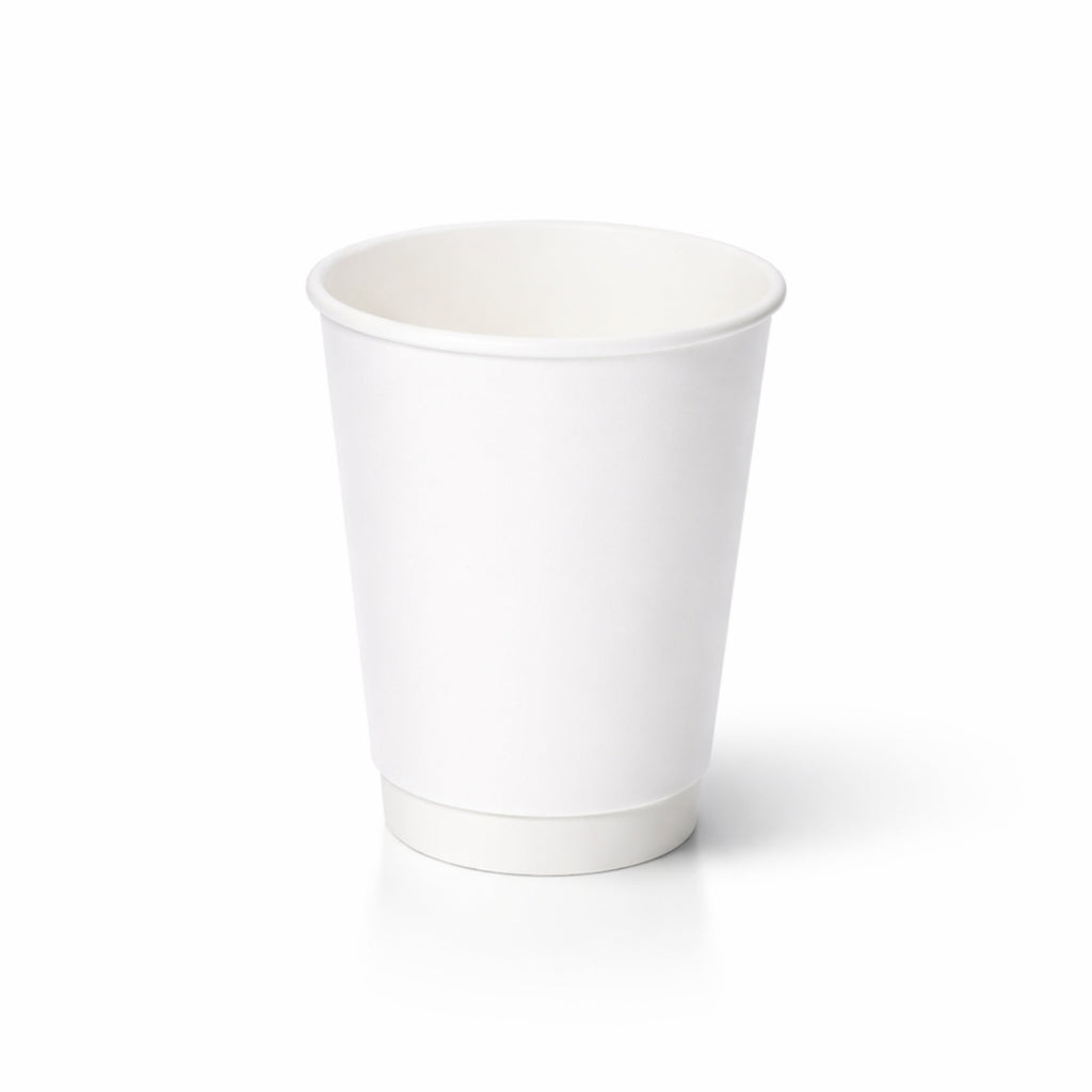 12oz White Double Wall Paper Cups (500pcs)