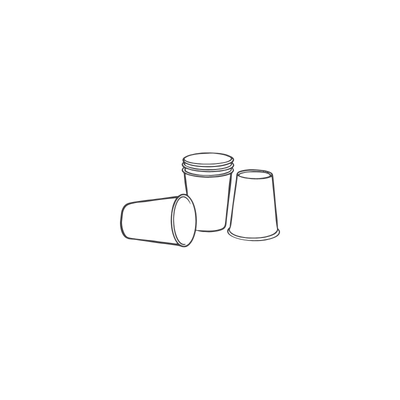 16oz White Single Wall Hot Drink Cups (1000pcs)