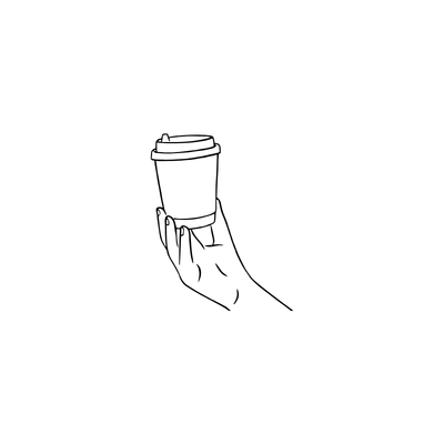16oz Black Double Wall Cups (500pcs)