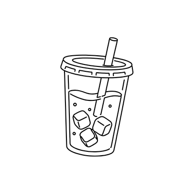 12oz Flat Lids Straw Hole - 98mm Dia (1000pcs)