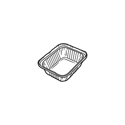 No 2 Foil Containers (1000pcs)