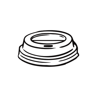 80mm White PLA Lids for Hot Cups (1000pcs)