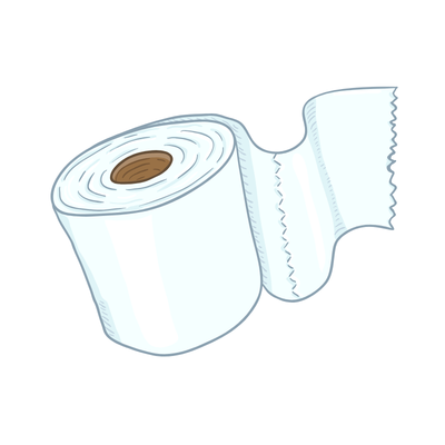 Blue Centrefeed Rolls (6 rolls)