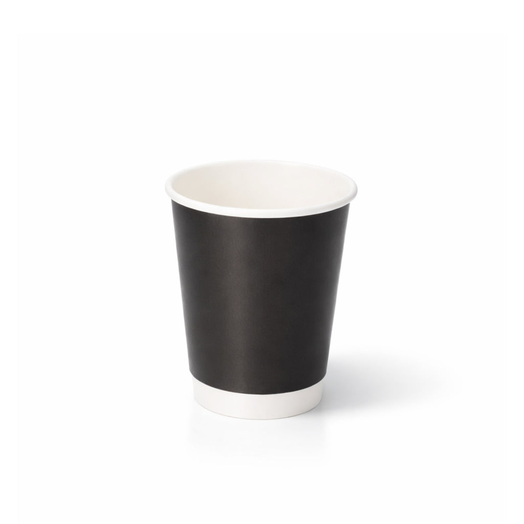 8oz Black Double Wall Paper Cups (500pcs)