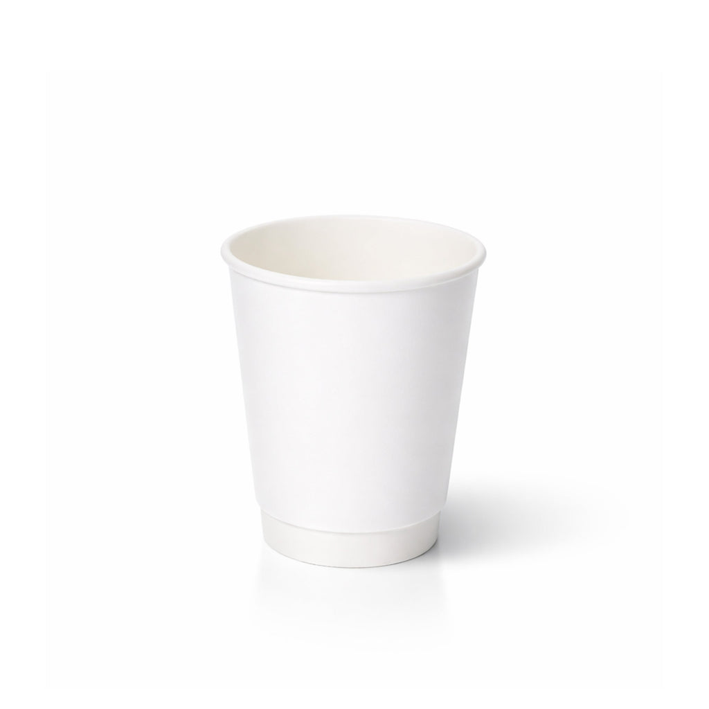 8oz White  Double Wall Paper Cups (500pcs)