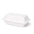 9" x 6" Bagasse Clamshell Boxes (250pcs)