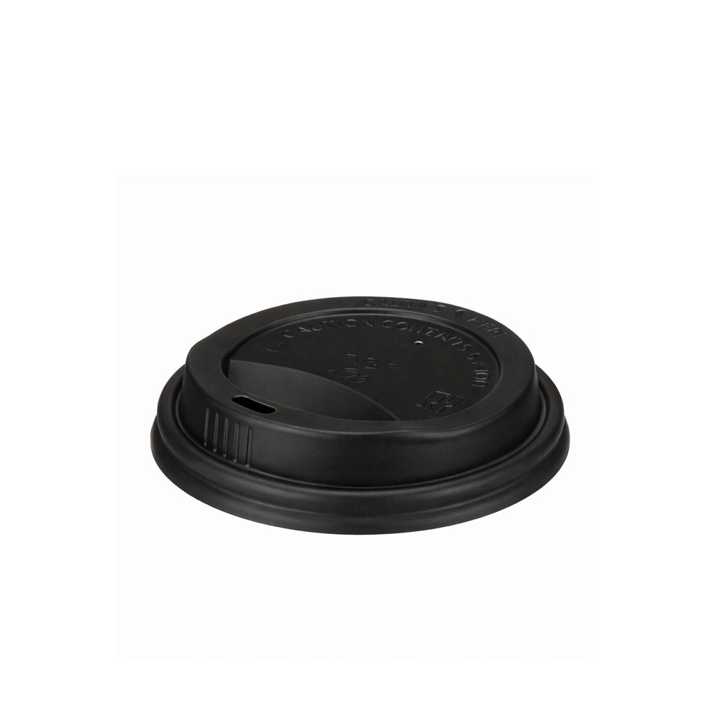 Black CPLA Sip-through Lids For 12 - 16oz (1000pcs)