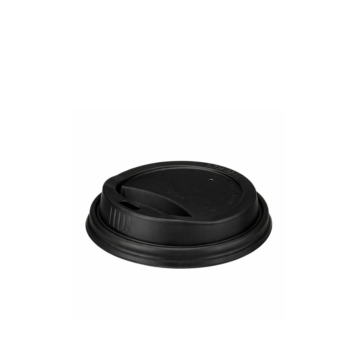 Black CPLA Sip-through Lids For 6 - 8oz (1000pcs)