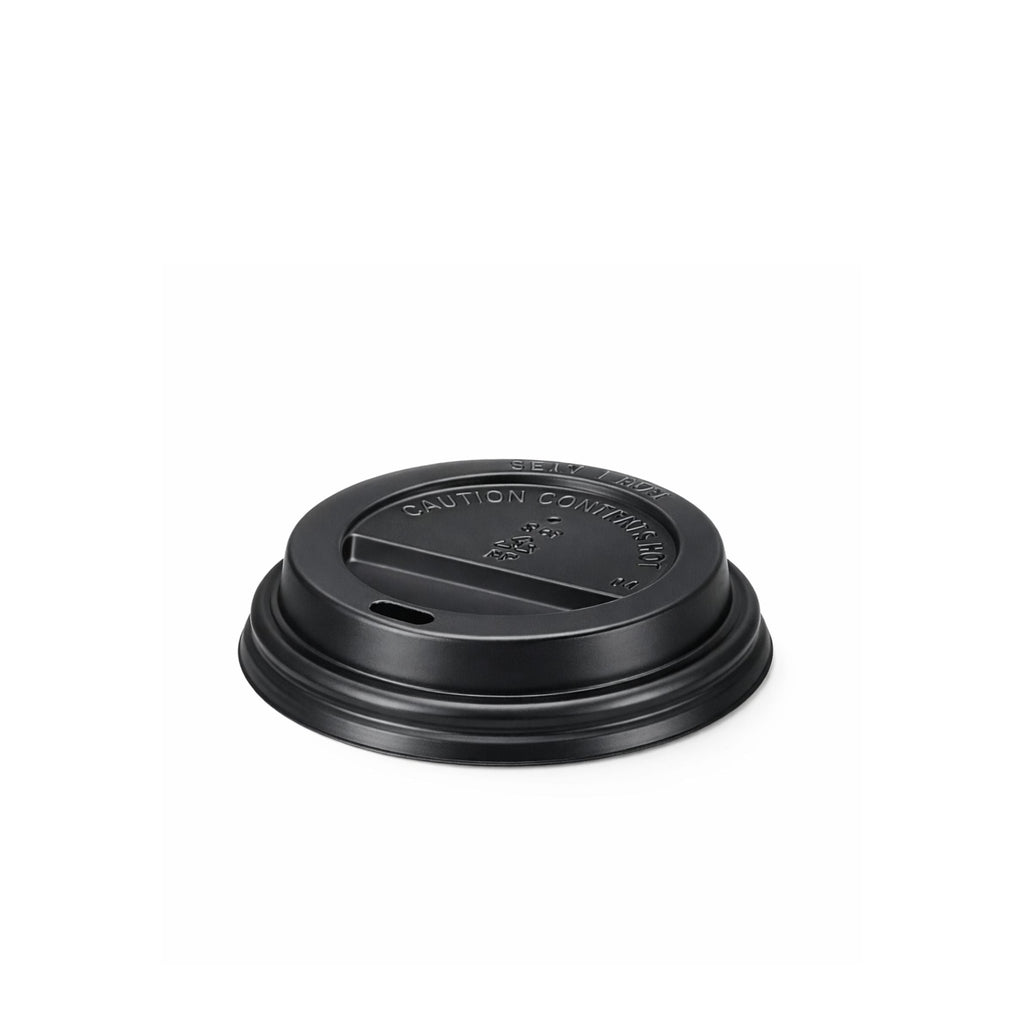 Black Domed Sip-through Lids For 6 - 8oz (1000pcs)