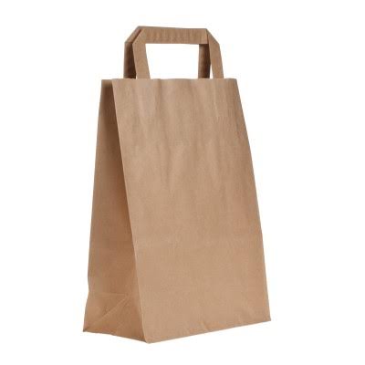Strong Flat Handle Bags (100pcs) - Medium
