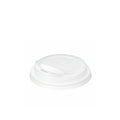 White CPLA Sip-through Lids For 6 - 8oz (1000pcs)