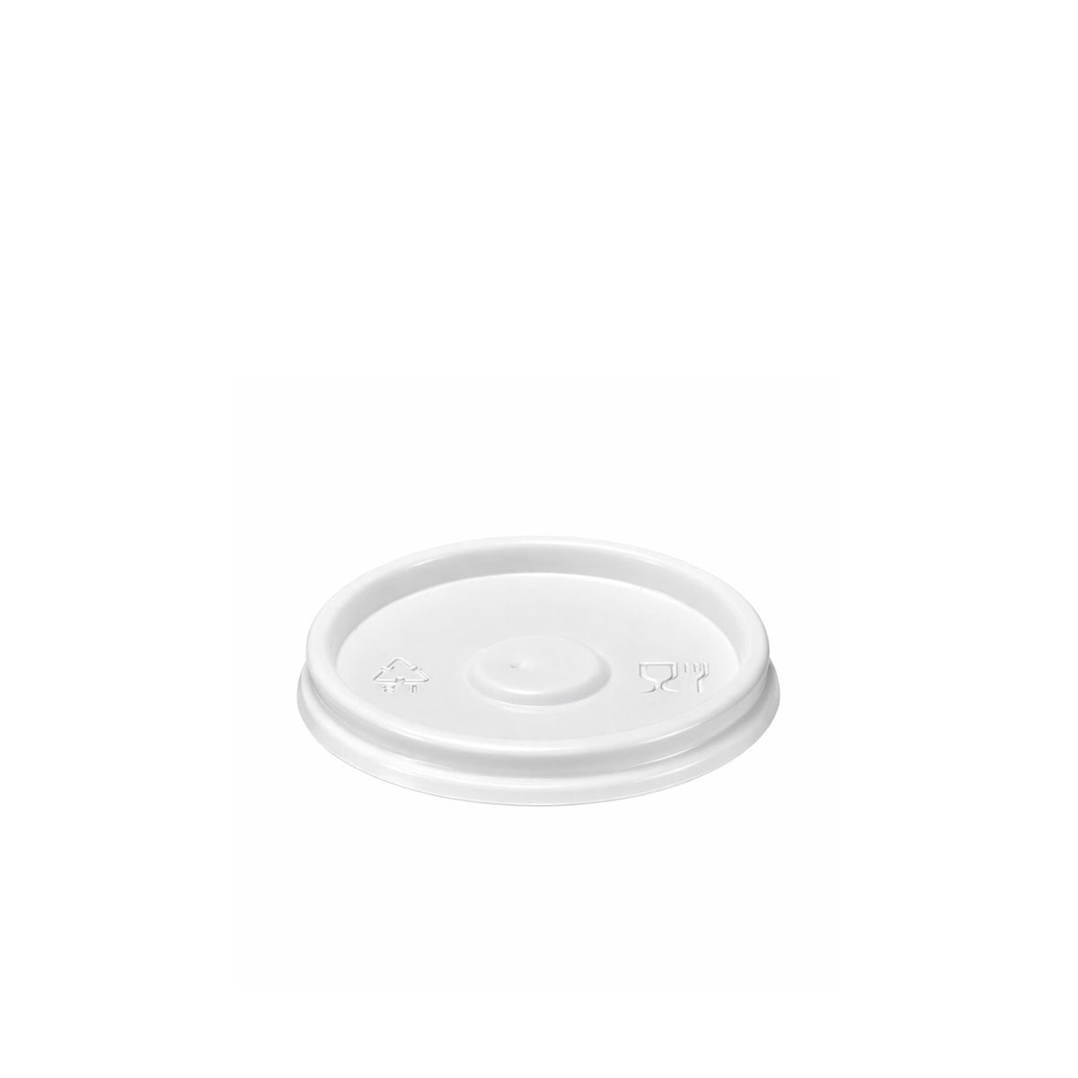 White Domed Sip-through Lids For 4oz (1000pcs)