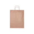 Strong Kraft Twisted Handle Bags (100pcs) - Large